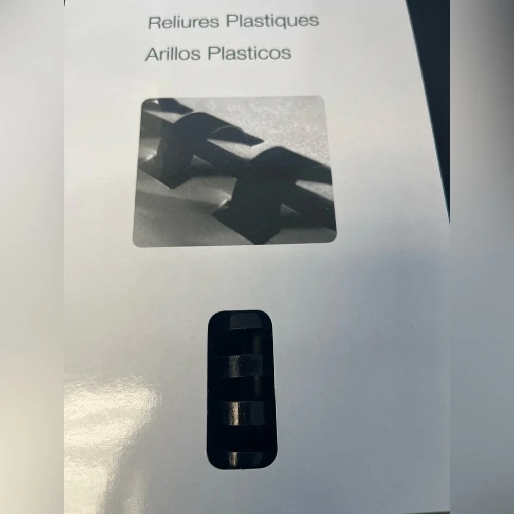 Black Plastic Binding Combs, 10 Pack